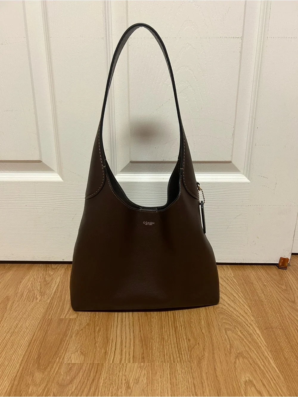 Coach Brooklyn Chocolate Brown Leather Shoulder bag